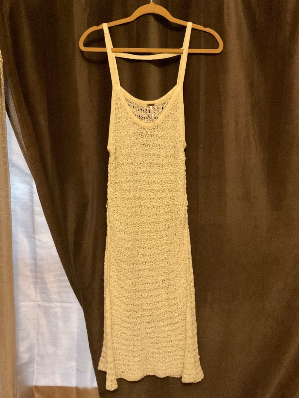 Free people cream beach dress